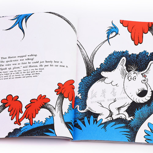英文原版Horton Hears A Who! 70th Anniversary Edition 苏斯博士霍顿在聆听 英语启蒙早教读物 趣味绘本 韵律语言4-8岁 - 图1