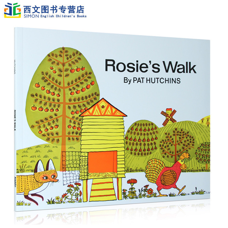 英文原版绘本正版母鸡萝丝去散步 Rosie's Walk Pat Hutchins廖彩杏有声书单 3-6岁入门启蒙早教认知英语辅导故事书送音频-图3