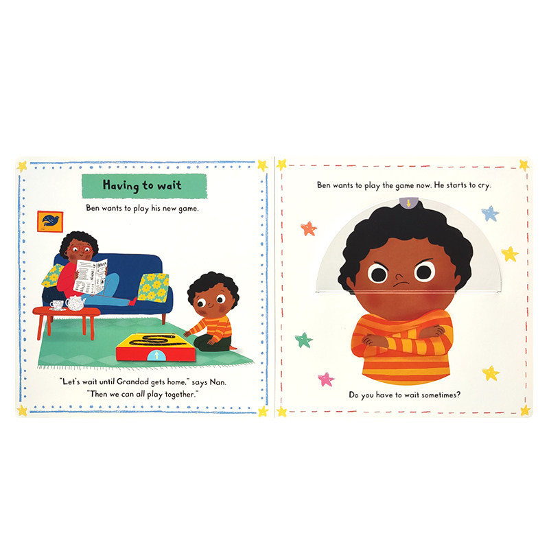 英文原版绘本 Little Big Feelings: I Can Be Patient 我可以有耐心 儿童英语启蒙绘本亲子互动培养宝宝专注力推拉机关纸板书,淘宝优惠券,粉丝福利购,淘宝优惠卷