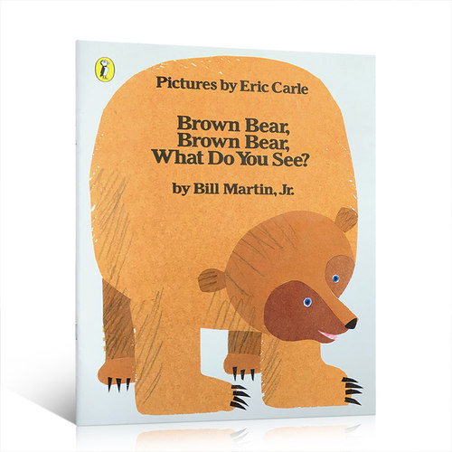 英版送音频英文原版Eric Carle棕色的熊Brown Bear What Do You See？平装儿童英语绘本张湘君推荐廖彩杏书单第25本 - 图3
