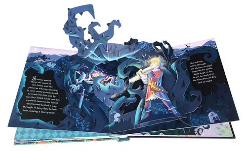 Usborne 进口英文原版纸板立体书Pop-up Fairy Tales Sleeping Beauty《睡美人》童话故事绘本亲子睡前阅读英版图画书2-6-8岁 - 图2