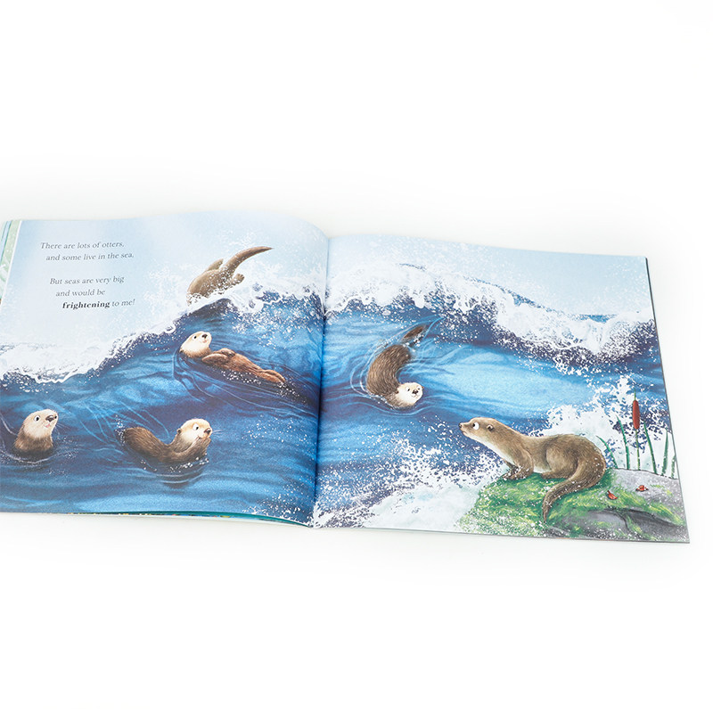 英文原版I'm Oliver the Otter 我是水獭奥利弗 儿童英语艺术插画绘本 平装保护环境精美插图 保护动物2-6岁