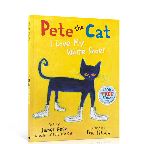 送音频Pete the Cat I Love My White Shoes皮特猫系列我爱白鞋子我的脏鞋子英文原版吴敏兰绘本123宝宝4-8岁英语启蒙petethecat-图3