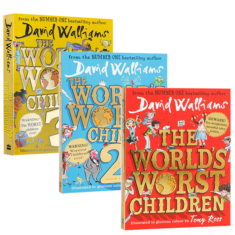 英文原版David Walliams了不起的大盗奶奶The world's worst children世界上最糟糕的孩子老师Spaceboy搞笑桥梁章节漫画书robodog