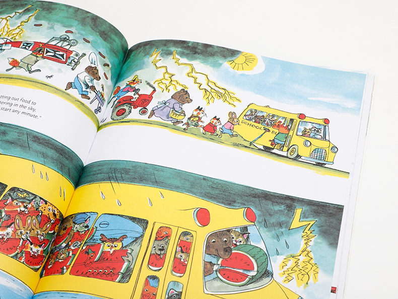 斯凯瑞金色童书绘本Richard Scarry轱辘咕噜转忙忙碌碌的好忙好忙小镇what do people do all day我的第一本书含全集中第一辑-图2