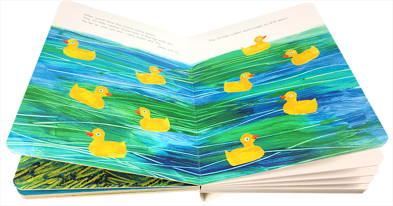 送音频艾瑞卡尔Eric Carle: 10 Little Rubber Ducks十只橡皮鸭入门英文原版绘本纸板书启蒙少儿绘本书籍3-5岁启蒙阅读英语书-图2