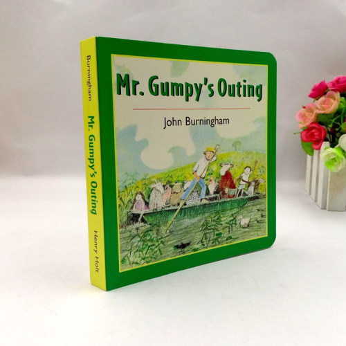 【送音频】英文原版 儿童绘本 Mr.Gumpy's Outing 和甘伯伯去游河 吴敏兰少儿绘本纸板 儿童学习英文版 图画故事书 - 图0