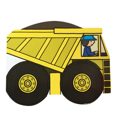 英文原版绘本 Playtown Chunky Pack: Construction水泥搅拌机 挖掘机和倾卸卡车 玩具书3册儿童启蒙认知交通工具故事图画书 - 图2