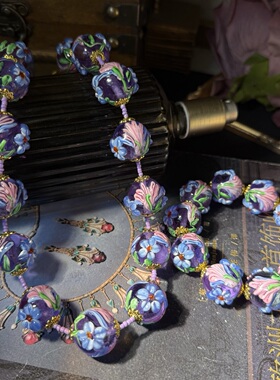 中古vitiate 时尚百搭款穆拉诺多色项链