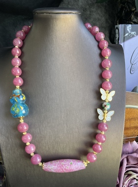 彩色唐卡新中式佛牌链子