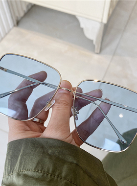 2020新款墨镜女ins超火方框绿色