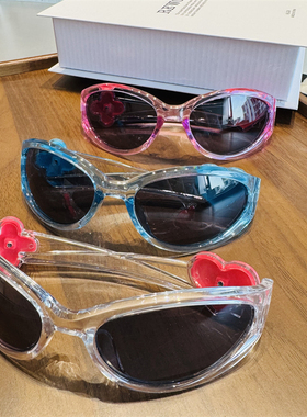 Jennie联名果冻糖果粉色骑行镜