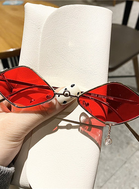 复古链条眼镜装饰带吊坠镜片