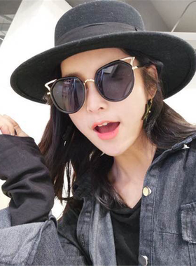 圆脸韩版新款明星网红款偏光眼镜