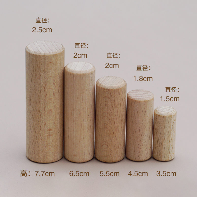 家庭系统排列小物件实木小积木木偶人偶心理格盘道具天然原木无漆 - 图2