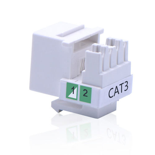 RJ11电话模块语音接线4芯2芯RJ11信号数据配线架信息面板插座模块 - 图0