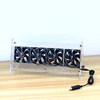 Mobile phone cooling stand studio Multi-mobile mobile phone support Radiator cooling fan live vertical charging station Multi-mode desktop mobile phone storage placement stand Mobile game display stand
