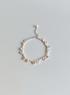 鸢语海|天然巴洛克真珍珠手链花瓣珍珠手串纯炫彩甜美礼物高级