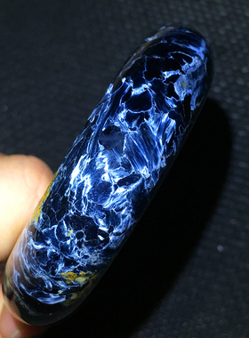 Pietersite彼得石手镯蓝黄火彩纹理内径60毫米60mm纳米比亚料834