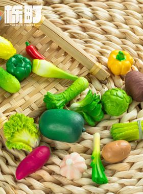 写实蔬菜树脂微景观桌面小摆件
