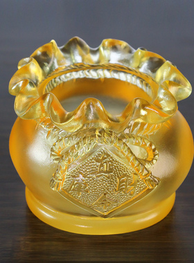 琉璃聚宝盆招财摆件开业礼品