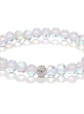 闪光石手链工编织朋友礼物