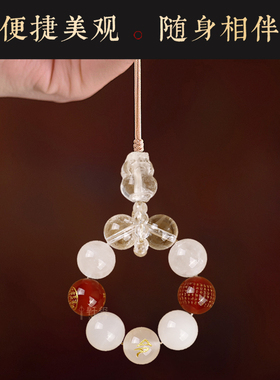 五行水晶挂件金木水火土缺多宝手机链男女款包包挂饰礼物项坠吊坠