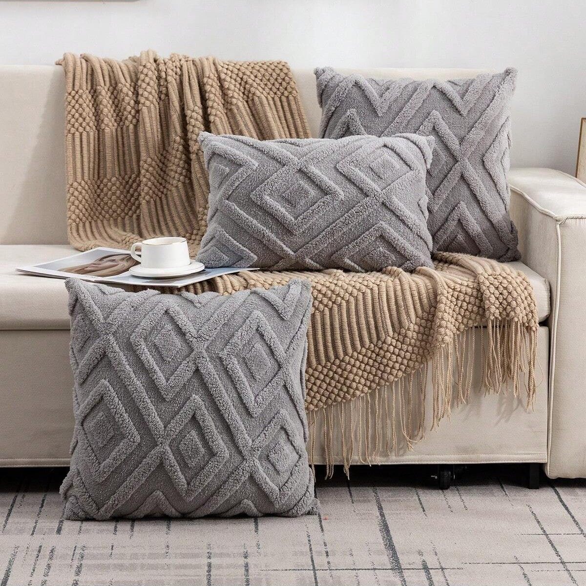 芝芝莓莓 奶油色ins客厅沙发抱枕抱枕套卧室床头飘窗靠垫,淘宝优惠券,粉丝福利购,淘宝优惠卷