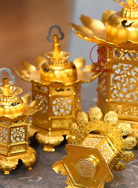 日本高冈铜器灯笼供具