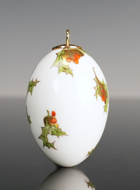 金莓纹饰彩绘描金挂饰