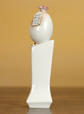 彩绘描金瓷塑装饰家居摆件