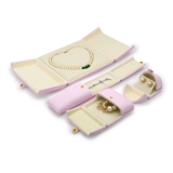 Креативное обручальное кольцо, высококлассная коробка, ожерелье, браслет из жемчуга, комплект, набор, 3 предмета