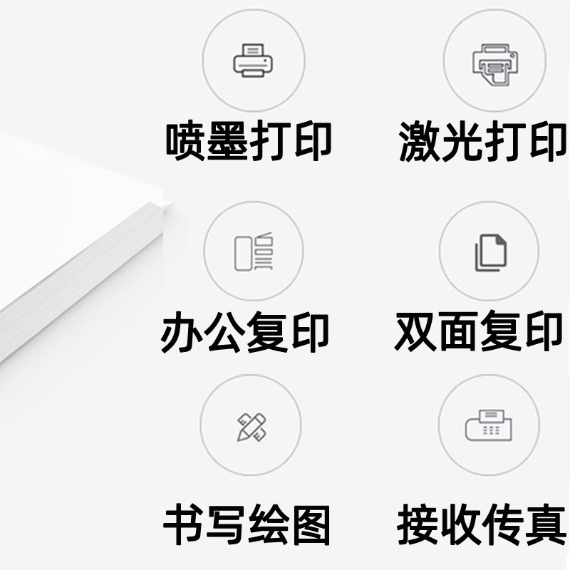 青联A4复印纸双面打印纸70克整箱g白纸草稿纸学生光滑a4单包装500张一包江浙沪包邮办公用品【免费开增票】-图1