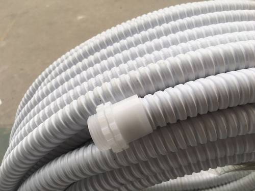 阻燃特厚包塑软管特级PVC金属蛇皮软管耐踩压 穿线白色包塑管 - 图0