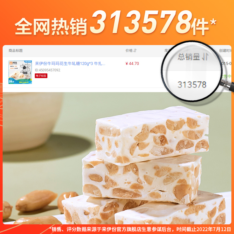 来伊份 牛玛玛花生牛轧糖120g*2牛扎糖花生奶糖网红零食喜糖果 - 图2