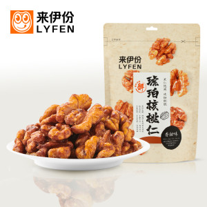 来伊份琥珀核桃仁108g*3核桃薄皮核桃仁坚果炒货食品休闲零食