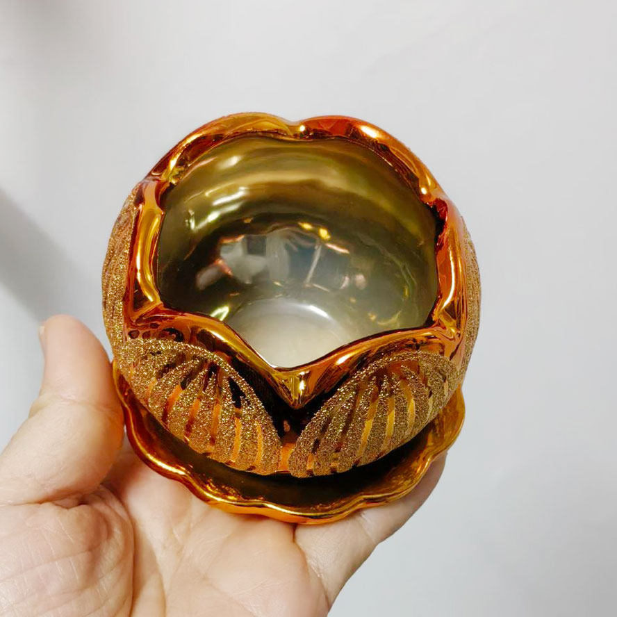 迷你莲花插香炉佛堂佛具油灯座蜡烛座跨境产品,淘宝优惠券,粉丝福利购,淘宝优惠卷