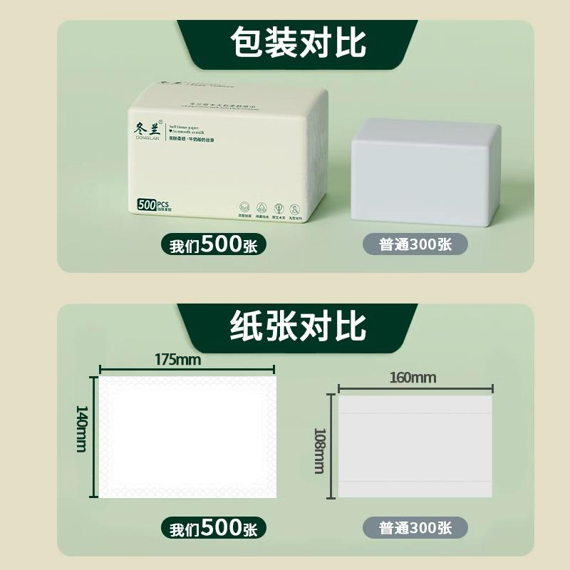 500张大包抽纸家用实惠装整箱卫生纸面巾纸擦手餐巾纸可湿水纸巾,淘宝优惠券,粉丝福利购,淘宝优惠卷