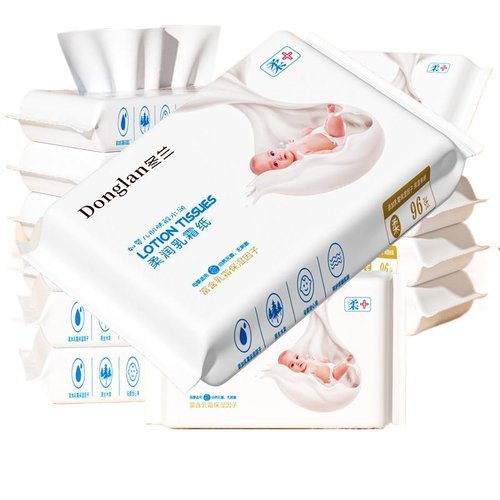 冬兰乳霜纸婴儿专用云柔巾大包纸巾一分购擦鼻子敏感肌抽纸卫生纸 - 图3