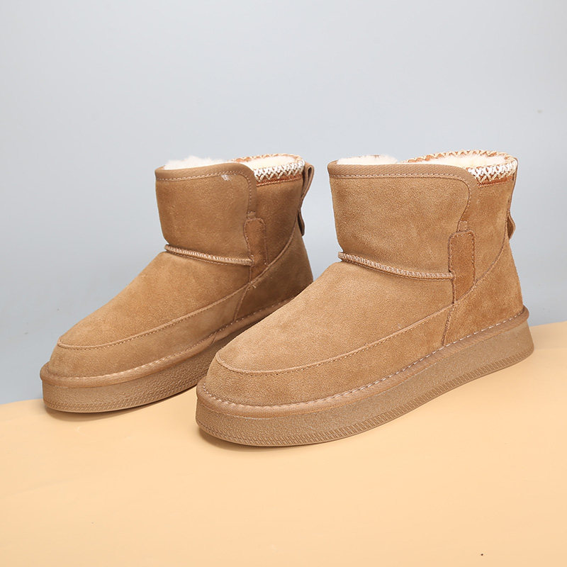 大码女鞋41一43冬季厚底加绒保暖棉鞋2025新款百搭舒适短筒雪地靴,淘宝优惠券,粉丝福利购,淘宝优惠卷