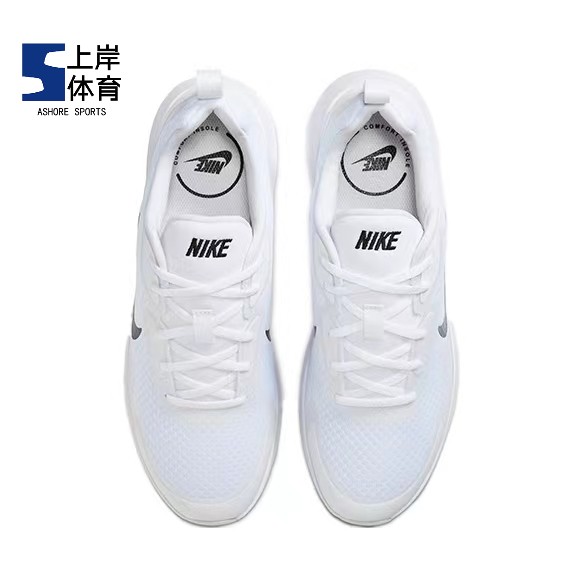 Nike/耐克 Wearallday 男女同款运动休闲跑步鞋黑白色 CJ1682-101 - 图1