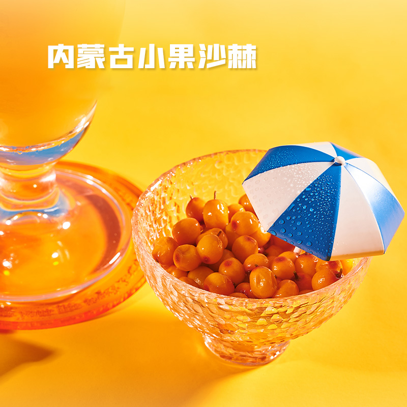 【蜜蜂心愿社】宇航人沙棘汁内蒙古沙棘复合果汁饮料300ml6瓶整箱 - 图1