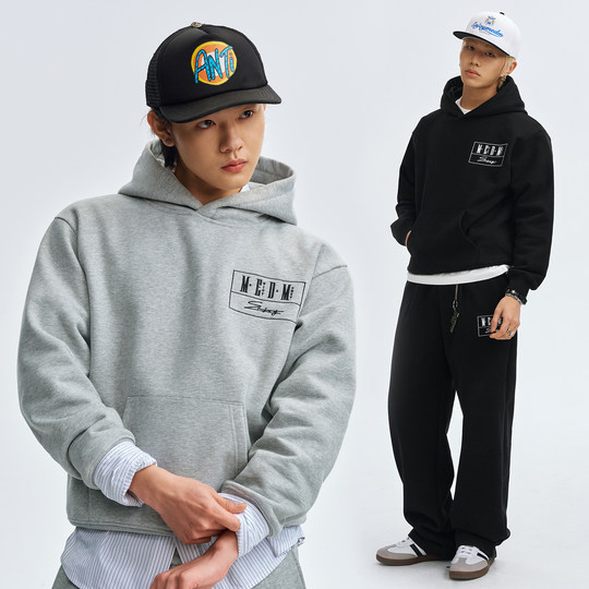 MEDM24FW floral embroidered hooded sweatshirt and trousers