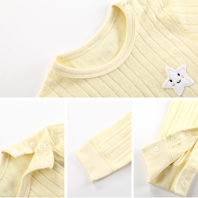 打底连体衣服春秋冬宝宝纯棉睡衣 伊宝贝连身衣/爬服/哈衣