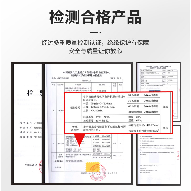 防化服耐酸碱硫酸化学防护服危化品生化全身工作服防腐蚀防酸碱-图1