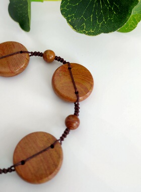 正宗泗滨砭石脚链天然泗水红砭石脚环舒筋通络促脚腕循环