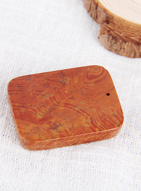 正宗泗滨砭石方佩天然泗水红砭石无事牌吊坠项坠挂件舒筋通络