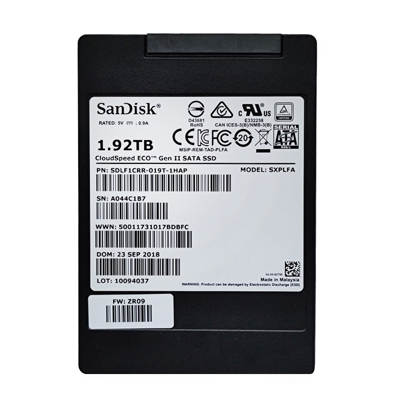 闪迪云盘ECO 1.92T 2.5 SATA3 SSD 台式机企业级固态硬盘2T MLC - 图3