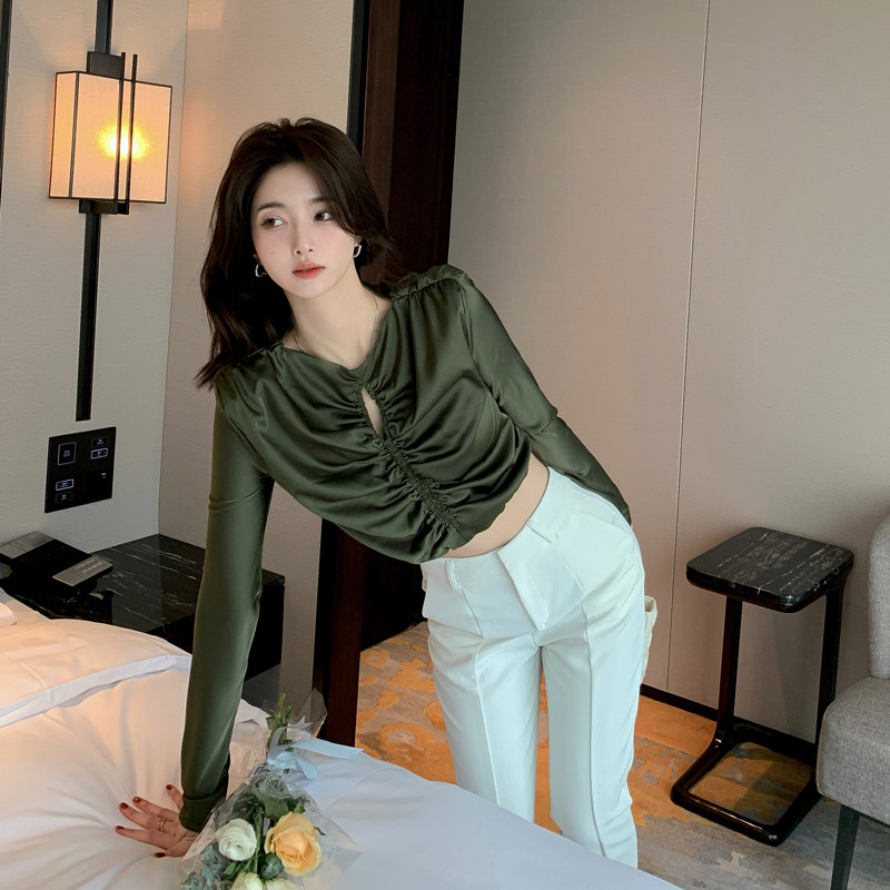 法式春装2022年新款女设计感衬衫 nurtureone妮茨维旗舰蕾丝衫/雪纺衫