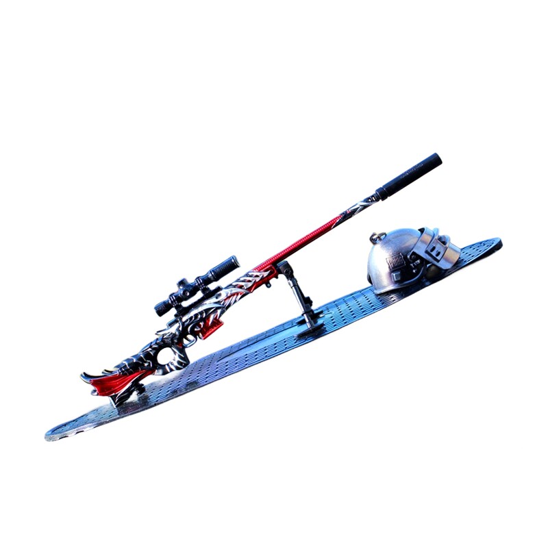 绝地求生‌饰品车载摆件AWM狙击枪合金模型军人吃鸡游戏绝地求生车内中控台饰品